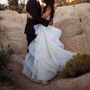 La Femme Tulle White Gown